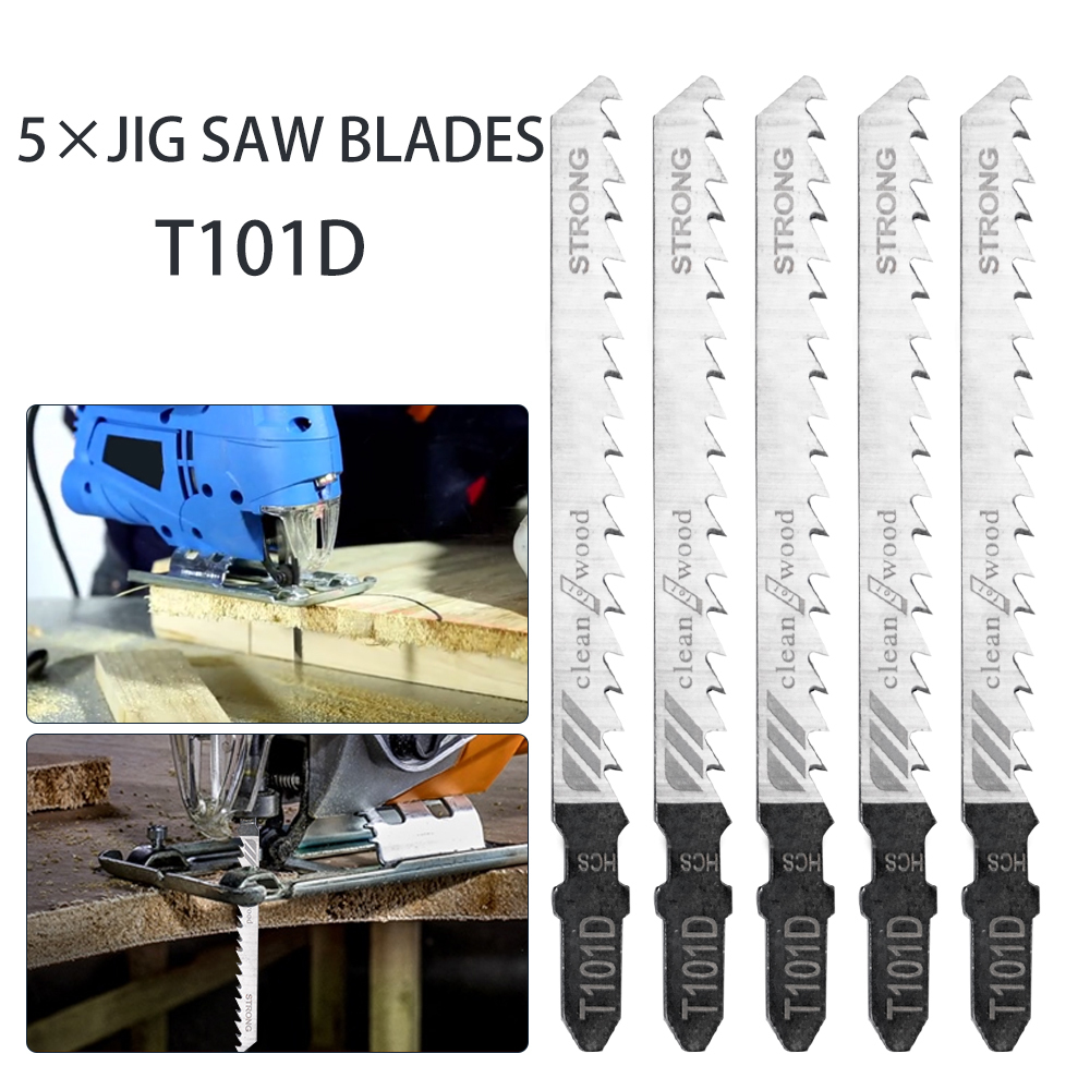 Power Tools Jigsaw - 5pcs T101D 65MN Jag Saw Blades