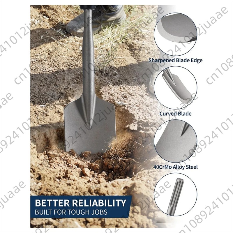 Hammer Drill Sds - For SDS Max Clay Spade, 4-1/2