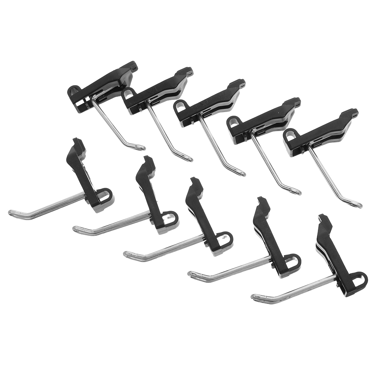 Power Tools Rack - 10Pcs Sturdy Slotted Pegboard Hooks for