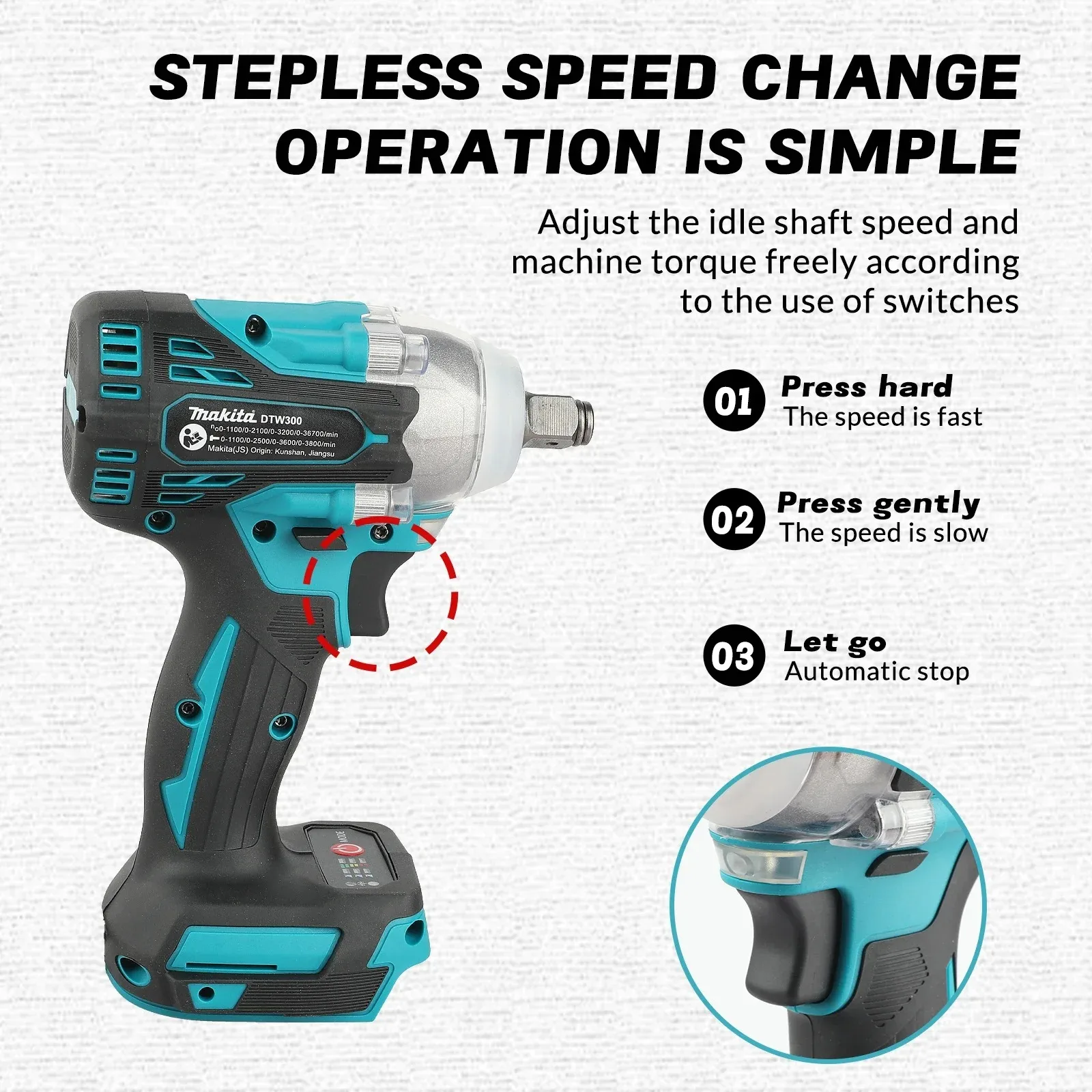 Brushless Makita DTW300 Batter - Power Tools Impact Wrench recension och pris