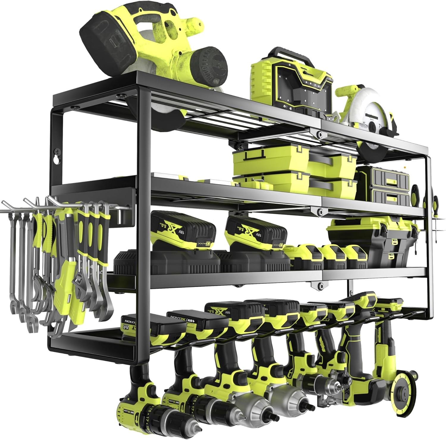 4 Layer Wall Mount Power Tool  - Power Tools Rack recension och pris