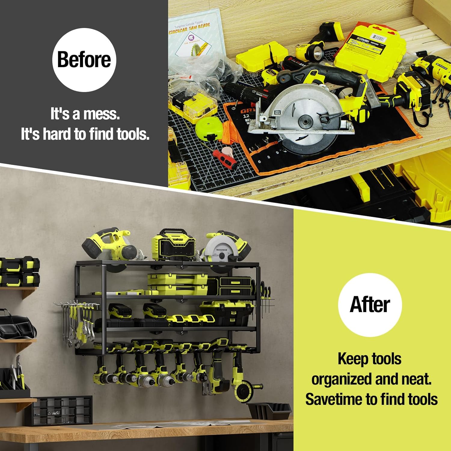 4 Layer Wall Mount Power Tool  - Power Tools Rack recension och pris