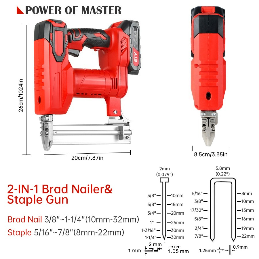 Cordless Nail Gun X-F32/9022,  - Nail Gun Brad recension och pris