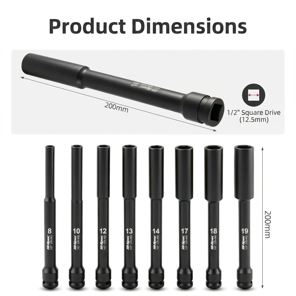 1/2 Inch Drive Extra Long Impa - Power Tools Impact Wrench recension och pris