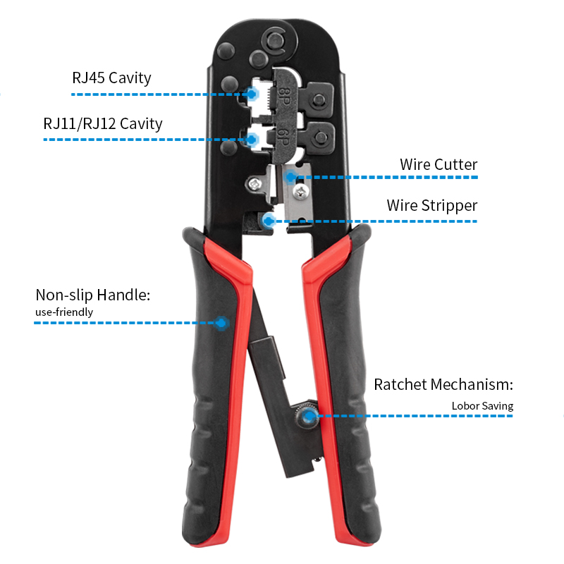 RJ45 Crimper RJ11 RJ45 Crimpin - Power Tools America recension och pris