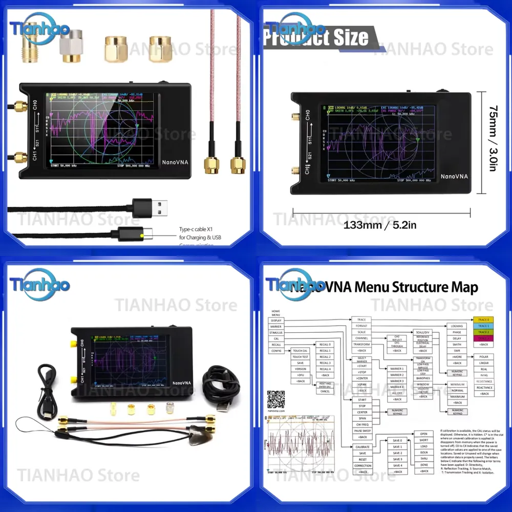 Nano VNA-H4 Antenna Analyzer f - Power Tools Vector recension och pris