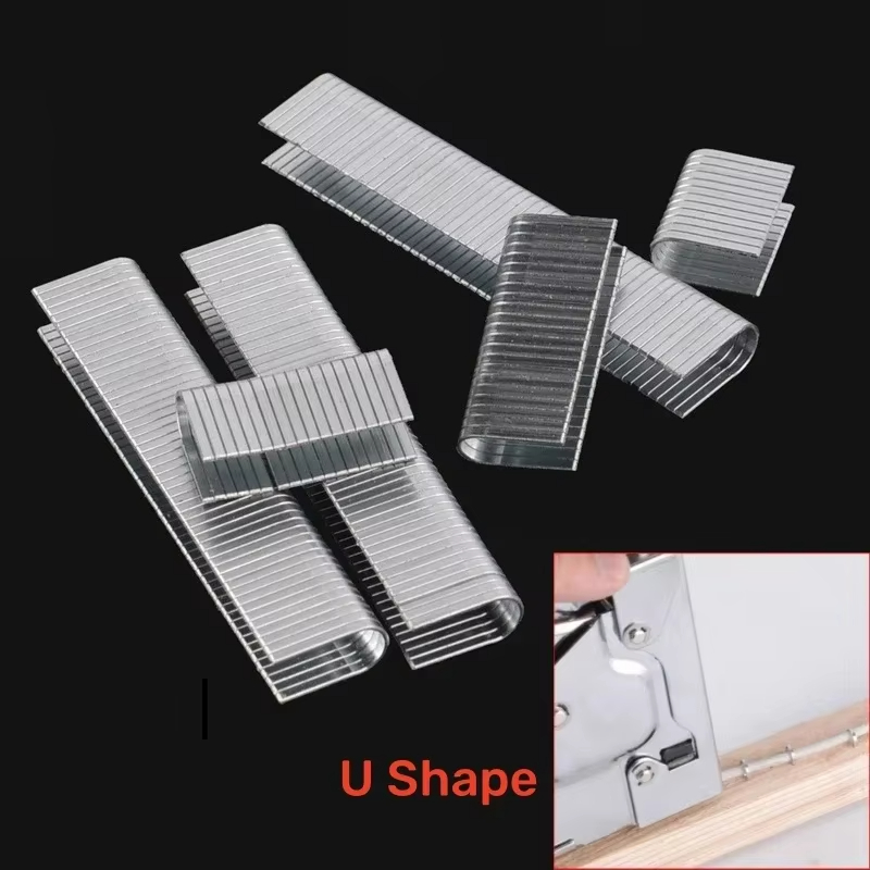1000PC U/T/Door Shaped Staples - Nail Gun Brad recension och pris