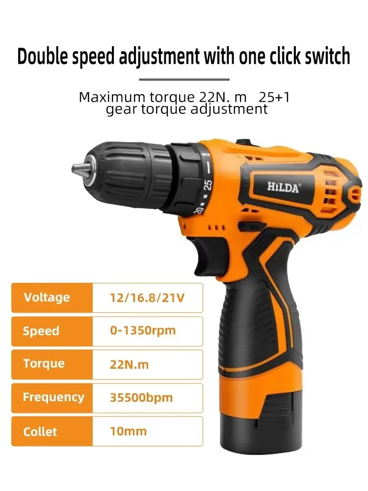 HILDA 12V/16.8V Cordless Drill - Power Tools You Must Have recension och pris