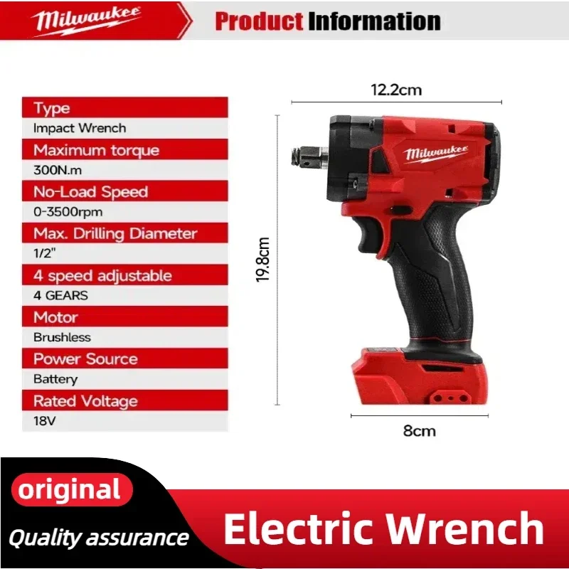 Milwaukee Brushless Cordless P - Power Tools Impact Wrench recension och pris
