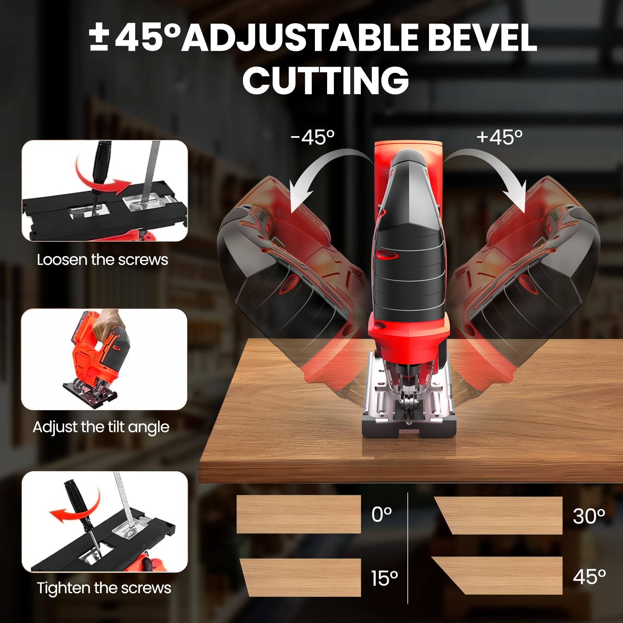 Cordless Jig Saw Portable Brus - Power Tools Jigsaw recension och pris