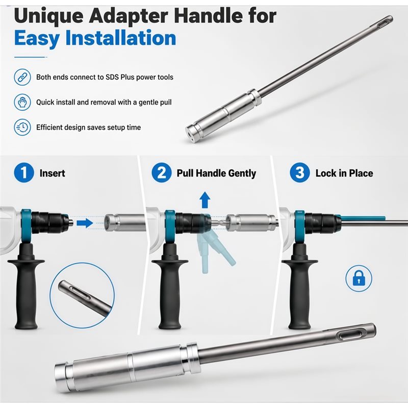 ABLN-3Pcs SDS Plus Extension R - Hammer Drill Sds recension och pris