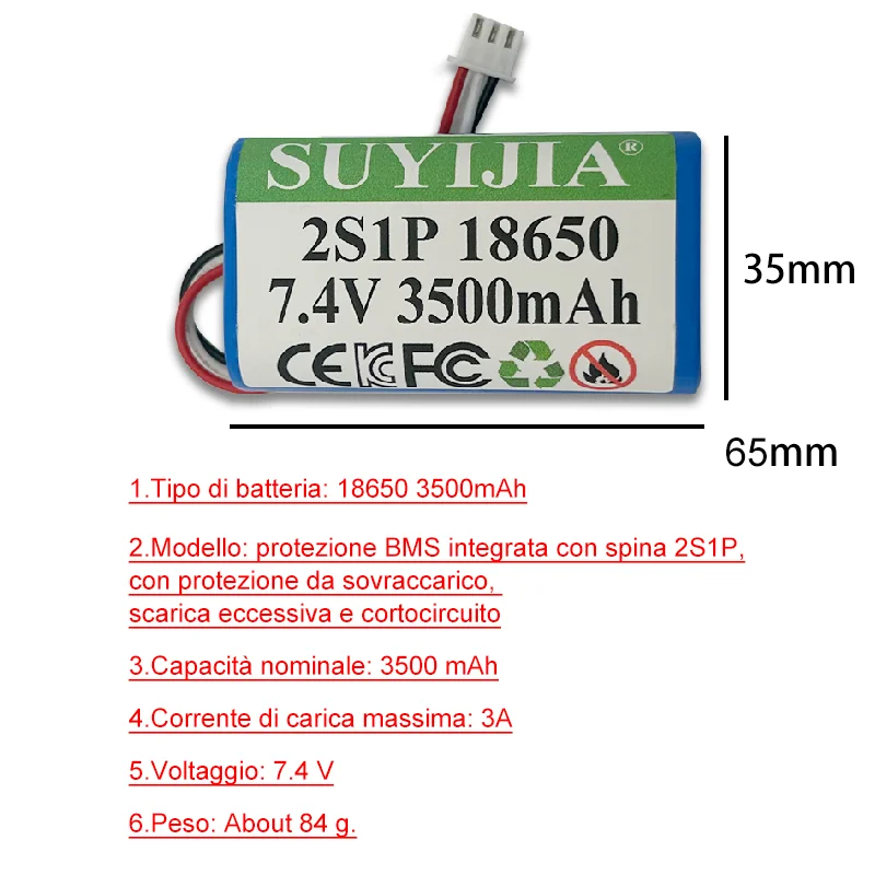 18650 7.4V 3500mAh 2S1P Lithiu - Power Tools Rental recension och pris