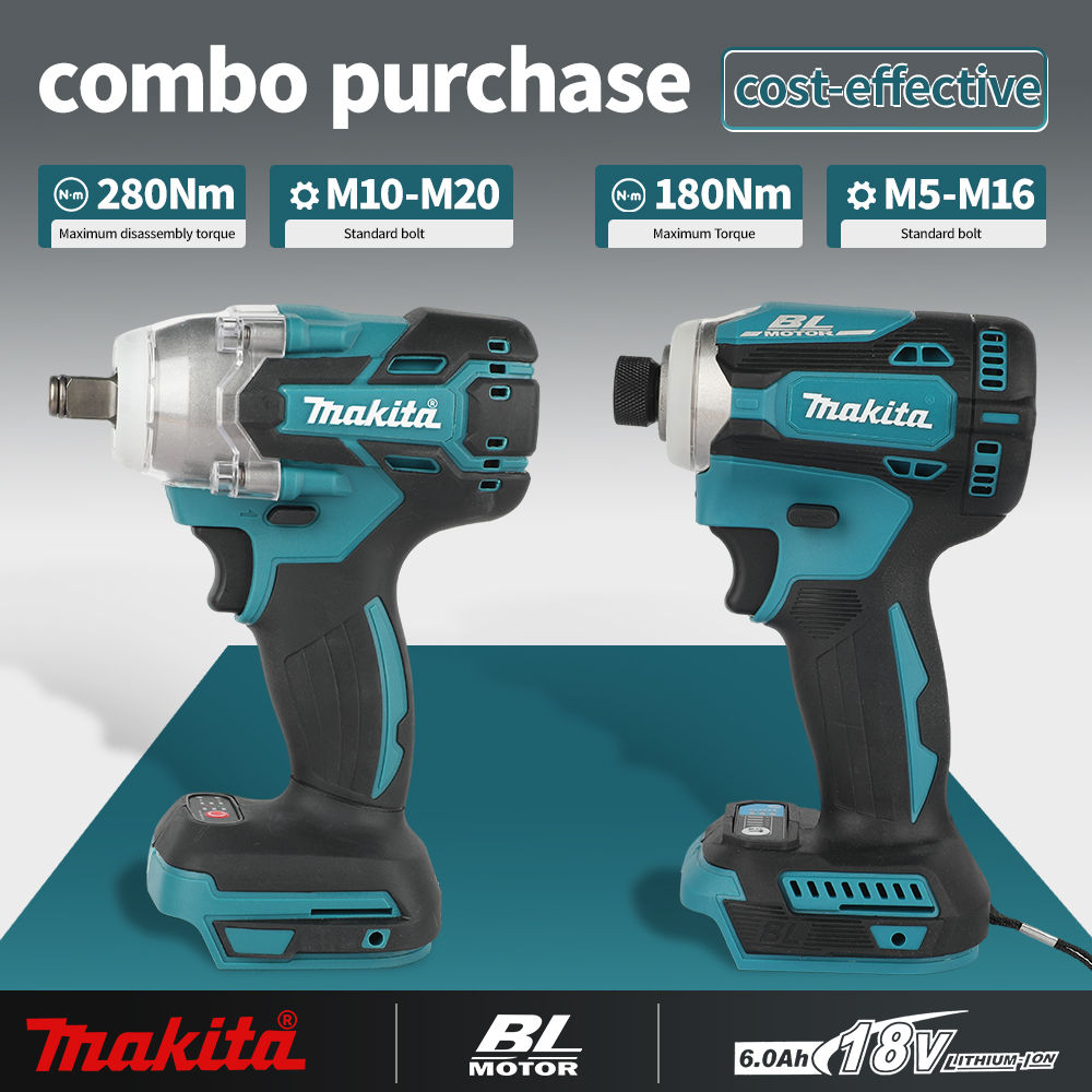 Makita DTW285+DTD171 Brushless - Power Tools Impact Wrench recension och pris