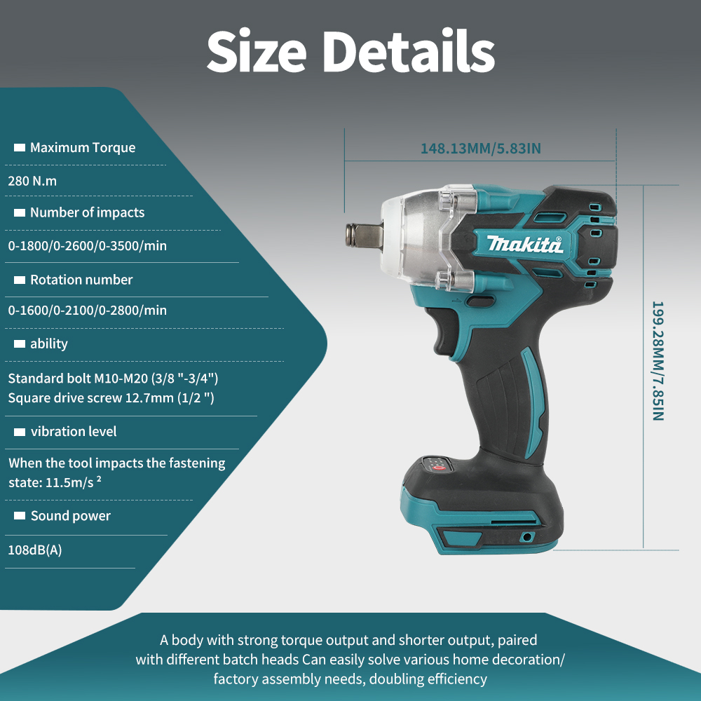 Makita DTW285+DTD171 Brushless - Power Tools Impact Wrench recension och pris