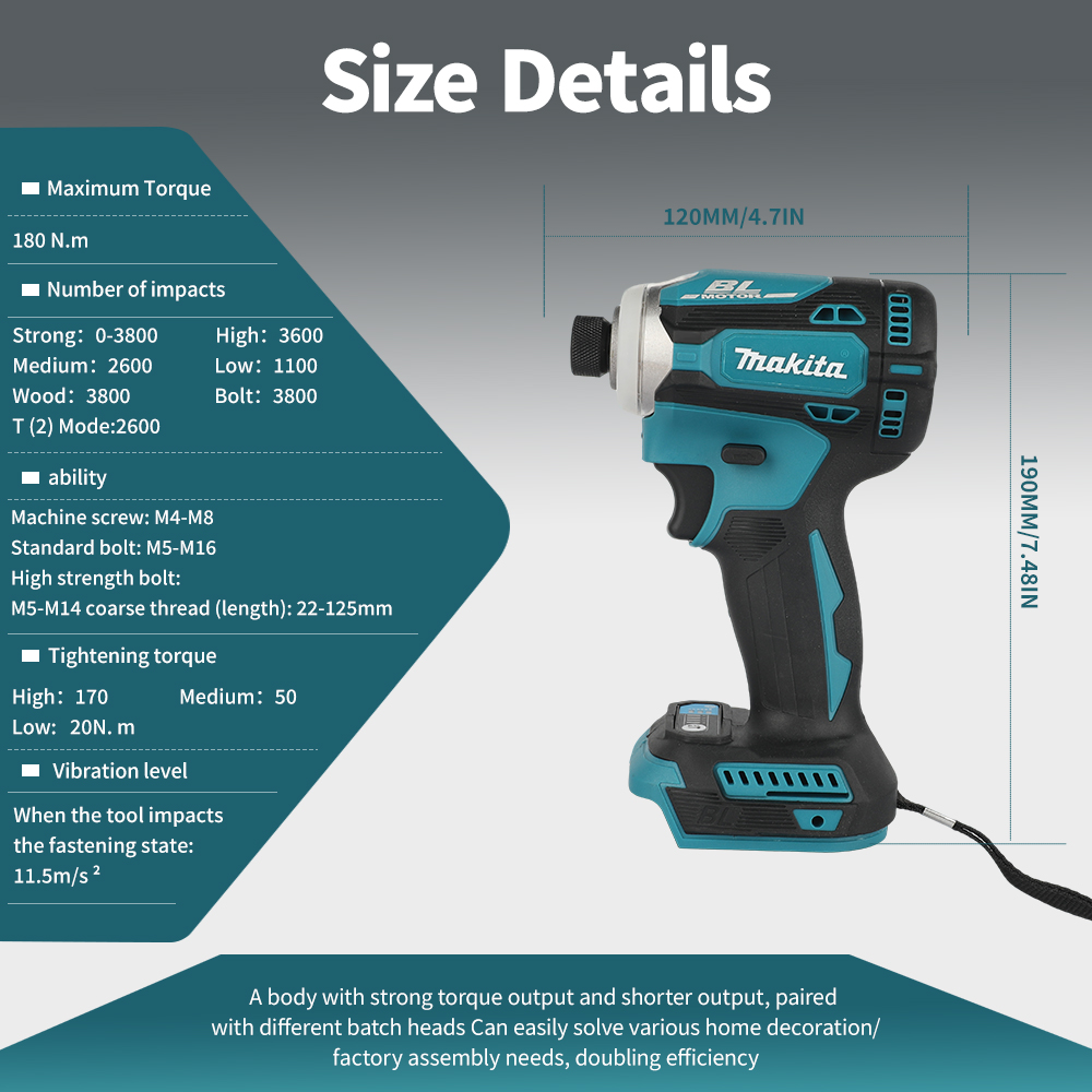 Makita DTW285+DTD171 Brushless - Power Tools Impact Wrench recension och pris