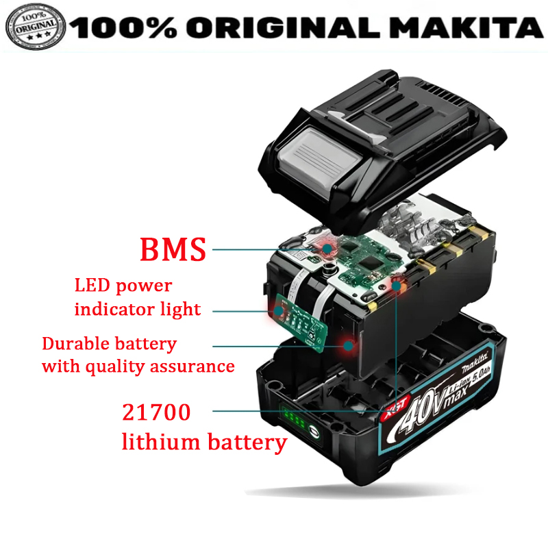 Original Makita 40V 5.0Ah 2170 - Makita Power Tools Xgt recension och pris
