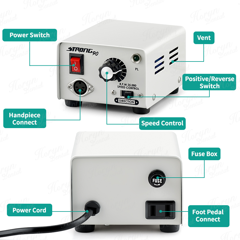 65W Strong 90 Micromotor 102L/ - Power Tools Jobs recension och pris