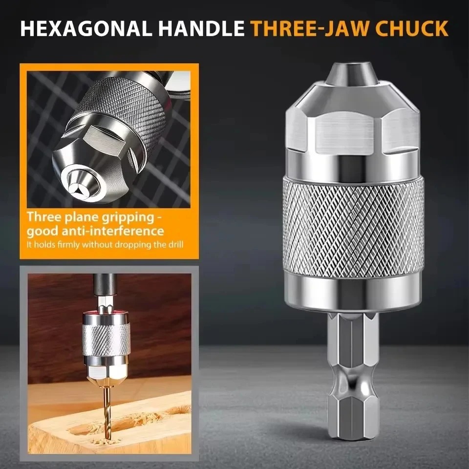 3-Jaw Keyless Drill Chuck Adap - Power Tools Jobs recension och pris