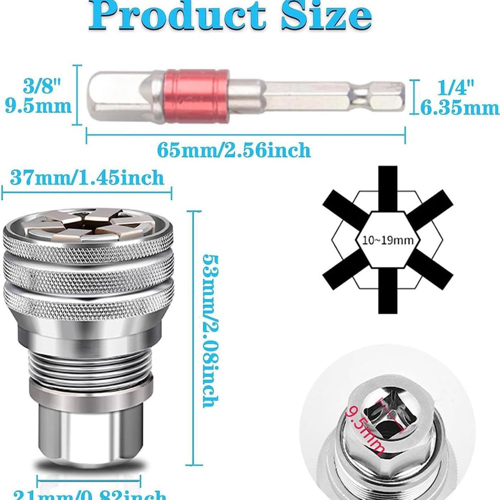 3/8-3/4 Universal Socket Wrenc - Power Tools Impact Wrench recension och pris
